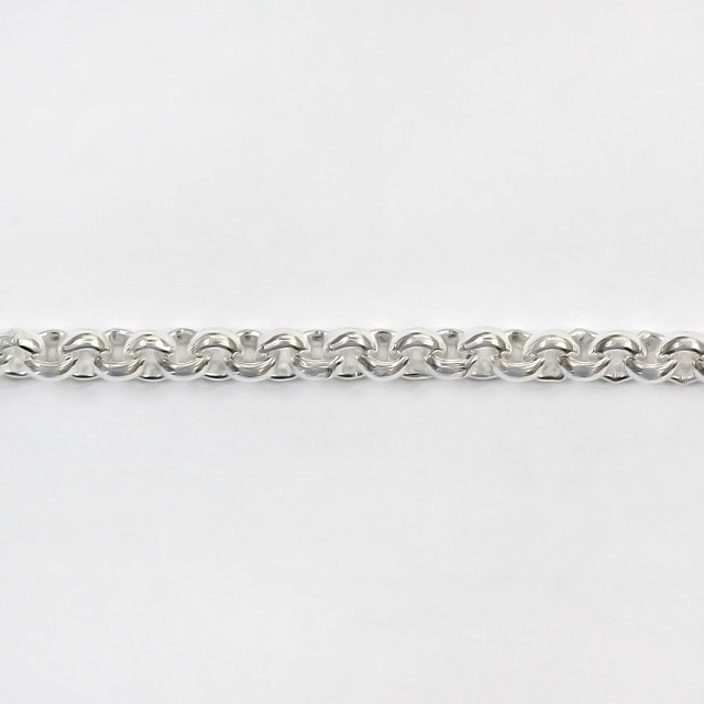 RL10010CM SV925製甲丸チェーン 線径1.00mm太さ3.1mm長尺切売 10cm