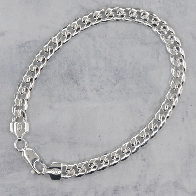 0020330SVL20 SV925製ブレスレット 喜平チェーン(マイアミキューバン