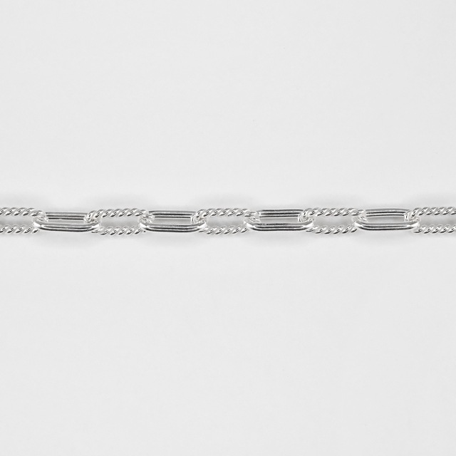 0020334SVN SV925製デザインチェーン 線径1.00mm太さ3.5mm長尺切売 約