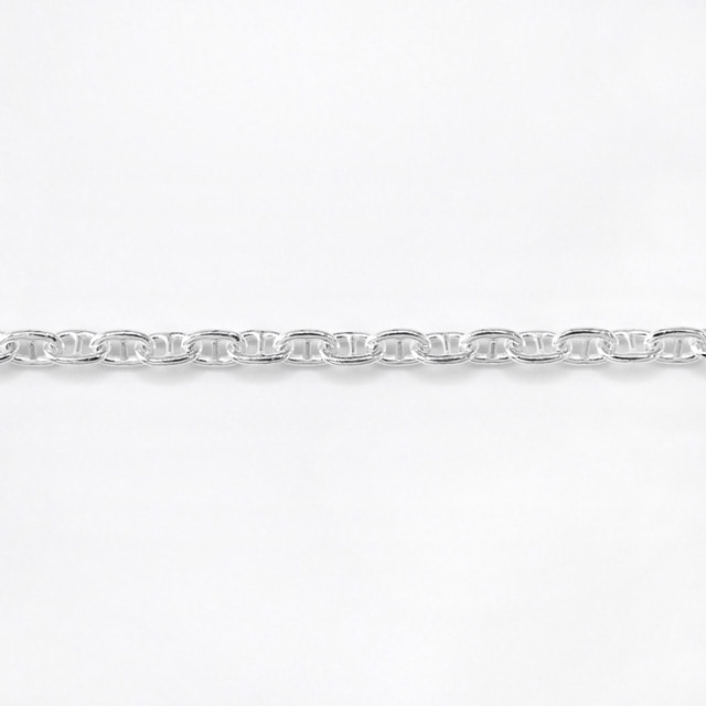 323RMN06010CM SV925製ロロマリーナチェーン 線径0.60mm太さ2.0mm長尺切売 10cm
