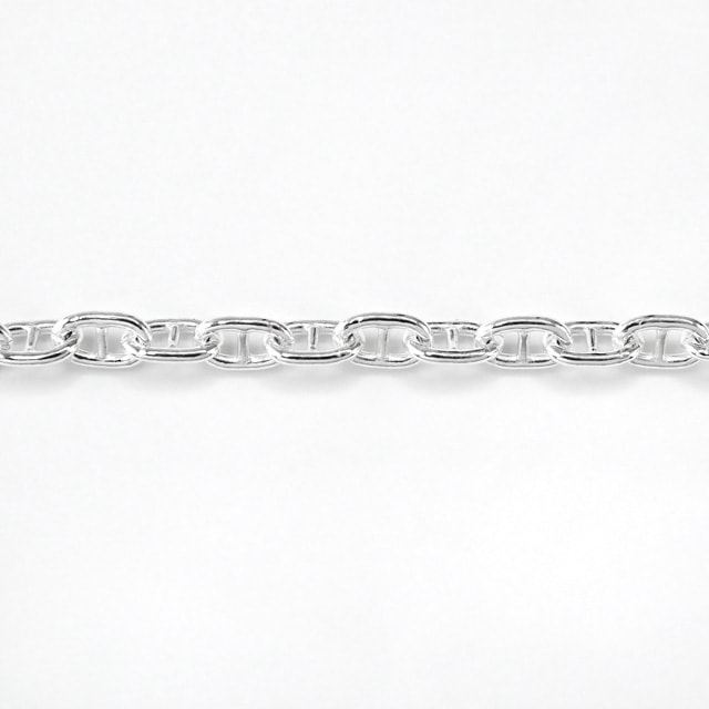 323RMN10010CM SV925製ロロマリーナチェーン 線径1.00mm太さ4.0mm長尺切売 10cm