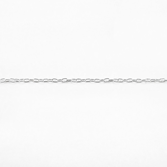 CL01810CM SV925製あずきチェーン 線径0.18mm太さ0.9mm長尺切売 10cm