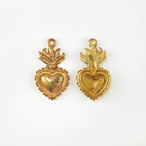 0532134BRC 真鍮製チャーム 六芒星 生地 13.0×9.0×0.8mm 5ヶ - 卸