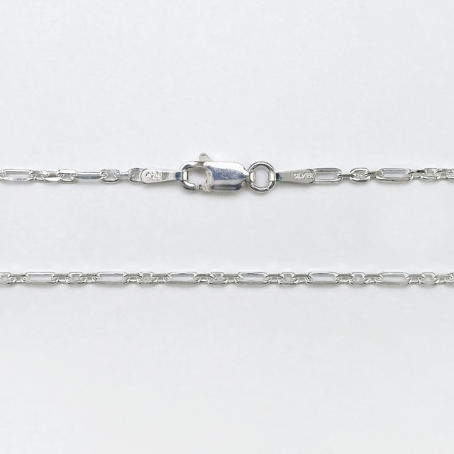 FOCCLFG0604C SV925製アンカーフィガロチェーン 線径0.60mm太さ2.1mm