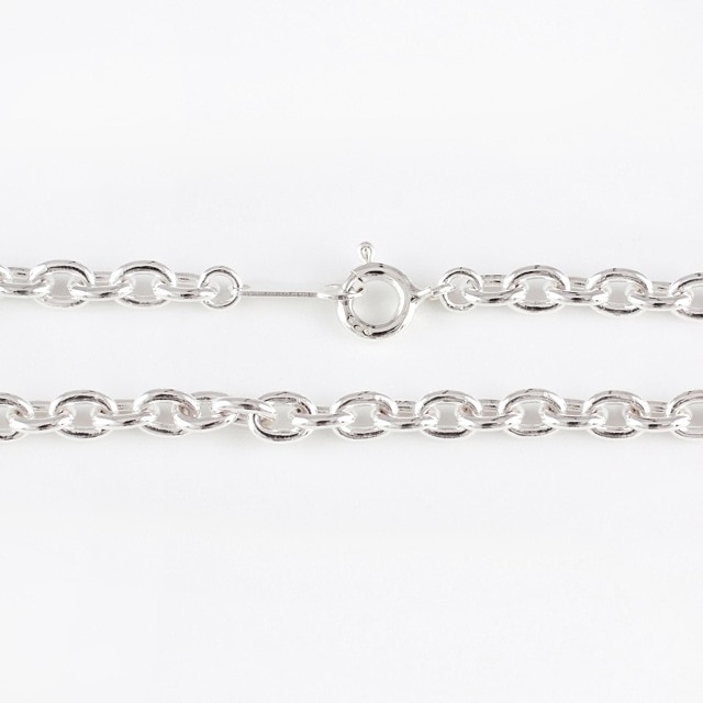 【silver925 燻しあずきチェーン】6.1mm45cm35g線径1.6mm silver925 燻しあずきチェーン】6.1mm45cm35g線径1.6mm silver925 燻し