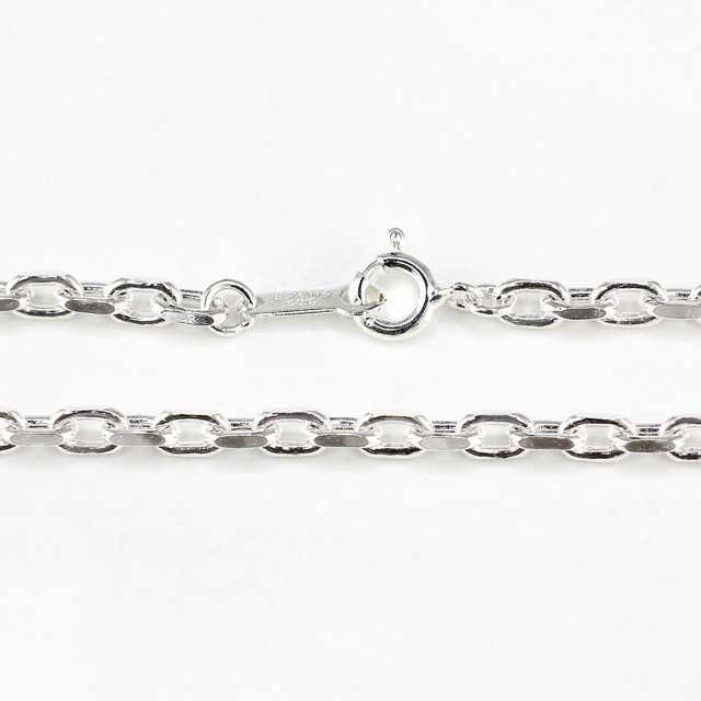 001CL1002C SV925製2面カットあずきチェーン 線径1.00mm太さ3.0mm - 卸