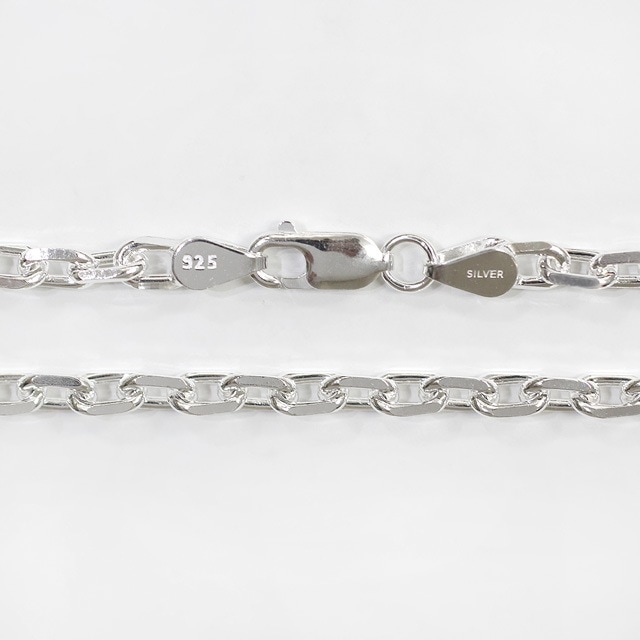 FOCCL1254C SV925製4面カットあずきチェーン 線径1.25mm太さ4.0mm - 卸