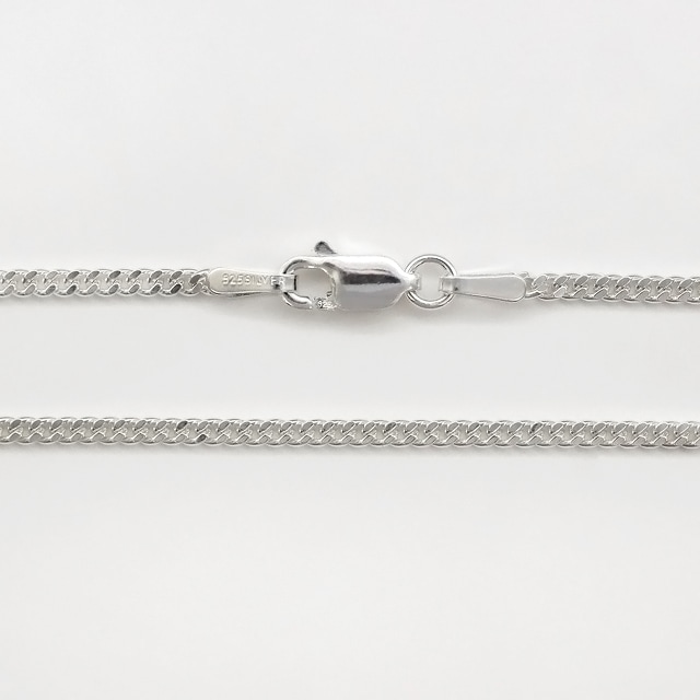 FOCCD060 SV925製2面カット喜平チェーン 線径0.60mm太さ2.0mm