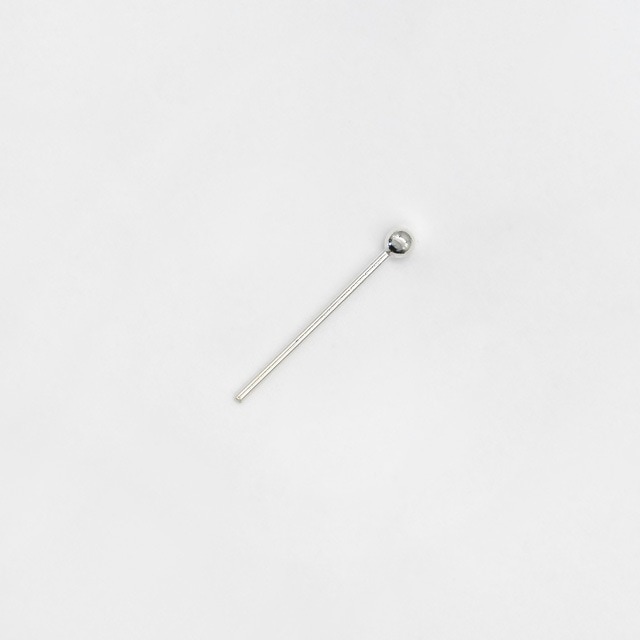 00130252P13 SV925製玉ピン 長さ13mm線径0.5mm玉1.5mm 10本