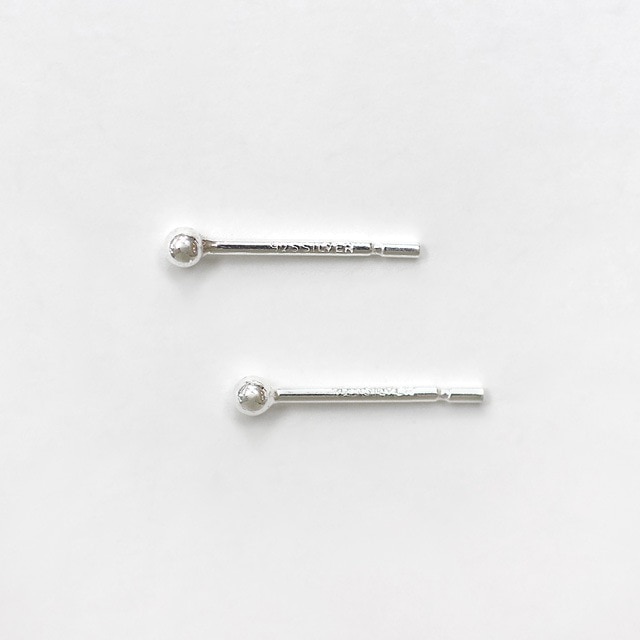 001318002MM SV925製ピアスポスト 12.0mm玉2.0mm線径0.8mm 2ペア