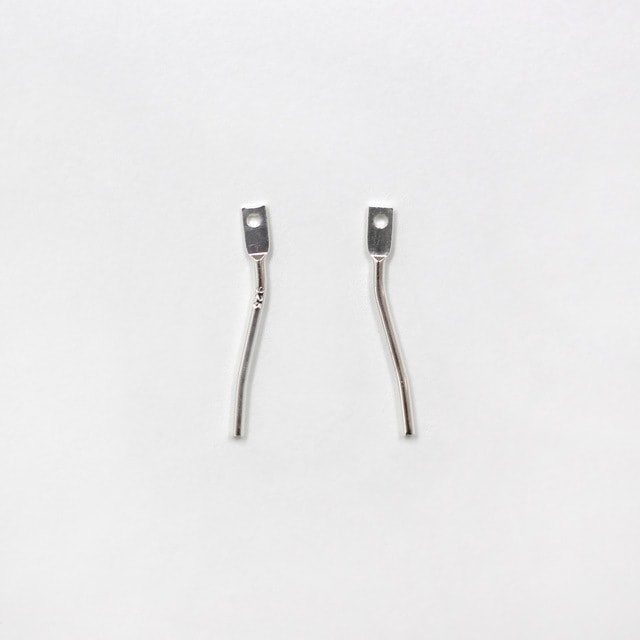 077F106DSVE SV925製クロッシングピアスピン 12.5×1.5mm線径0.7
