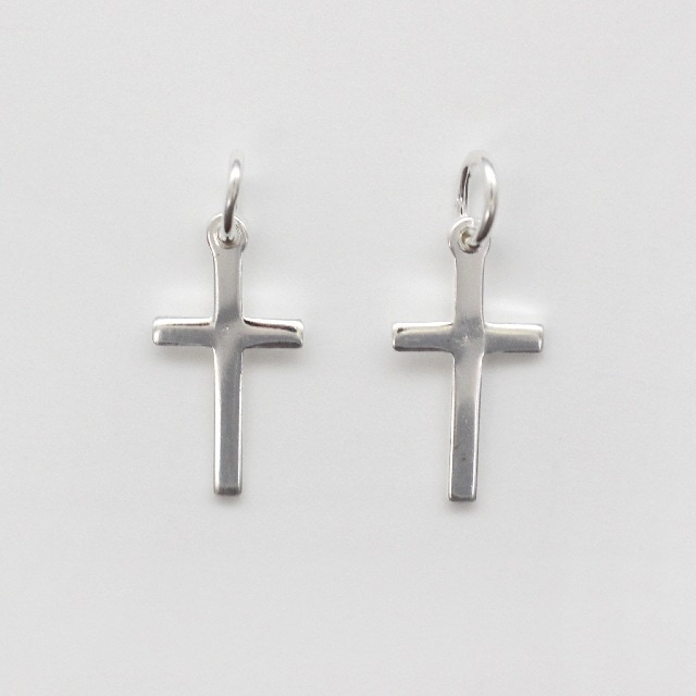 0010418SVT SV925製トップ クロス Cカン付 チャーム19.0×10.0×1.2mm,Cカン外径6.5×5.0mm線径1.0mm 1ヶ