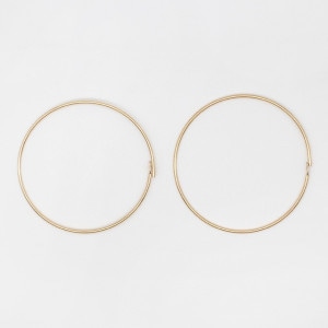 ピアス 14kgf 14kgf 】W rings -dot hoop+normal hoop- 2連ピアス - Suco