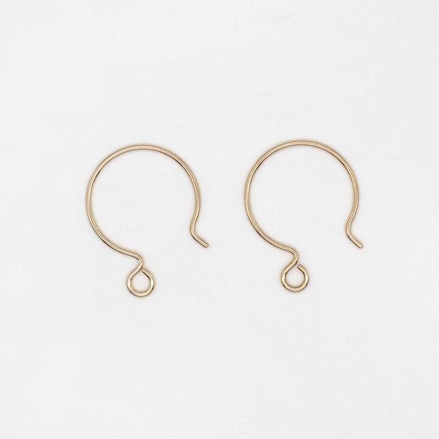【14kgf】一粒ピアス ミニピアス (2ペア)、フックピアス(2ペア) 14kgf】 キドニー フック ピアス A 2ペア 4個 金属アレルギー