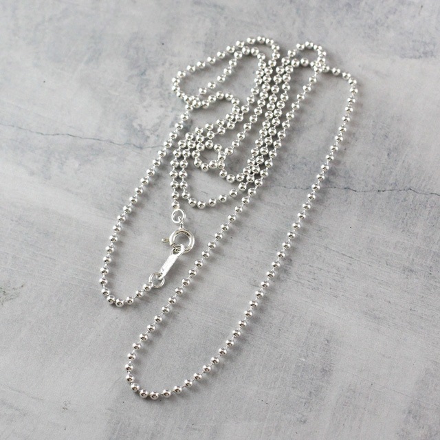 001BC200 SV925製ボールチェーン 太さ2.0mm - 卸シルバーチェーン