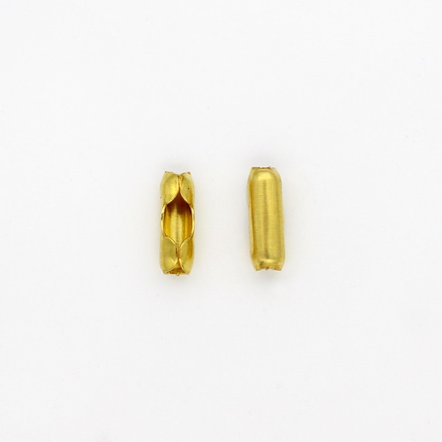 910CN15BRP 真鍮製ボールチェーンコネクター 生地 6.0×2.0mm 1.5mm用
