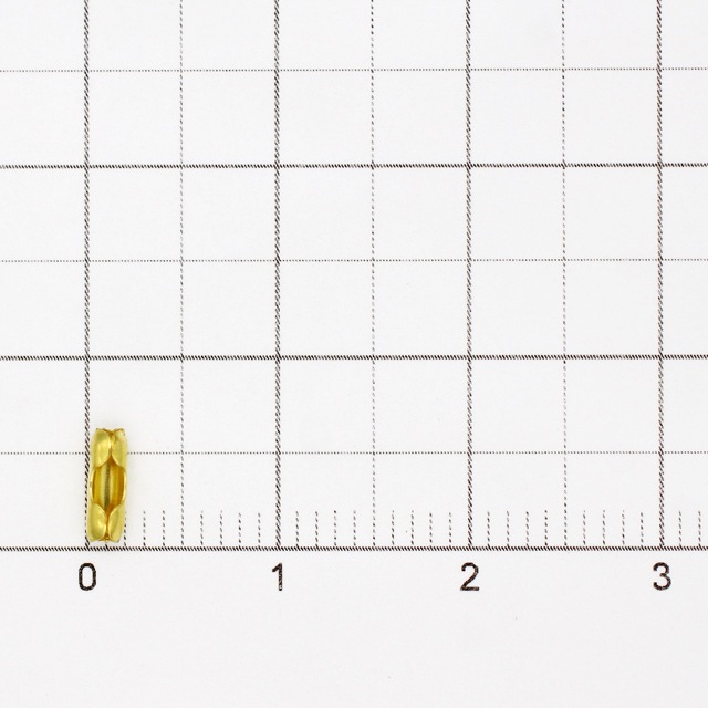 910CN15BRP 真鍮製ボールチェーンコネクター 生地 6.0×2.0mm 1.5mm用