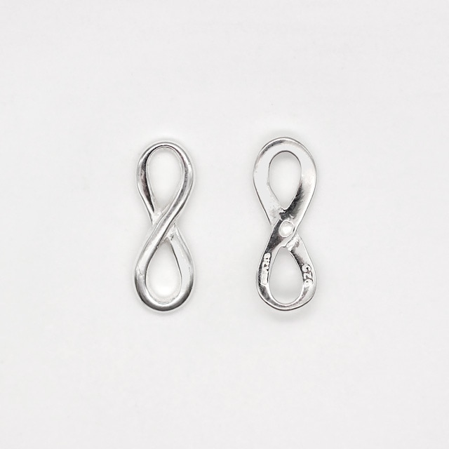 2345aです。アクセサリー2点 0020093SVP SV925製パーツ インフィニティ 4.5×12.5×1.0mm 1ヶ - 卸