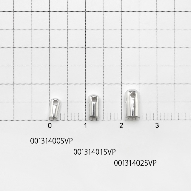 00131400SVP SV925製エンドキャップ 5.5×2.5×2.5mm内径1.9mm穴径1.2mm