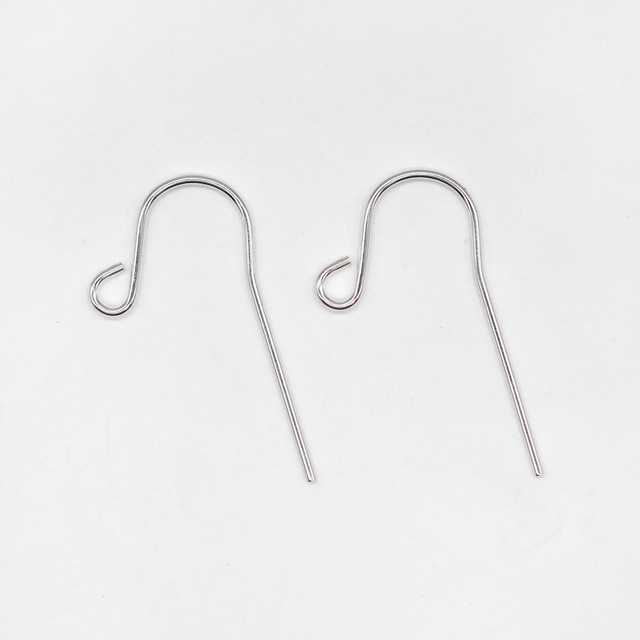 0774351D027 SV925製ピアスフック 16.5×21.0mm線径0.7mm 2ペア