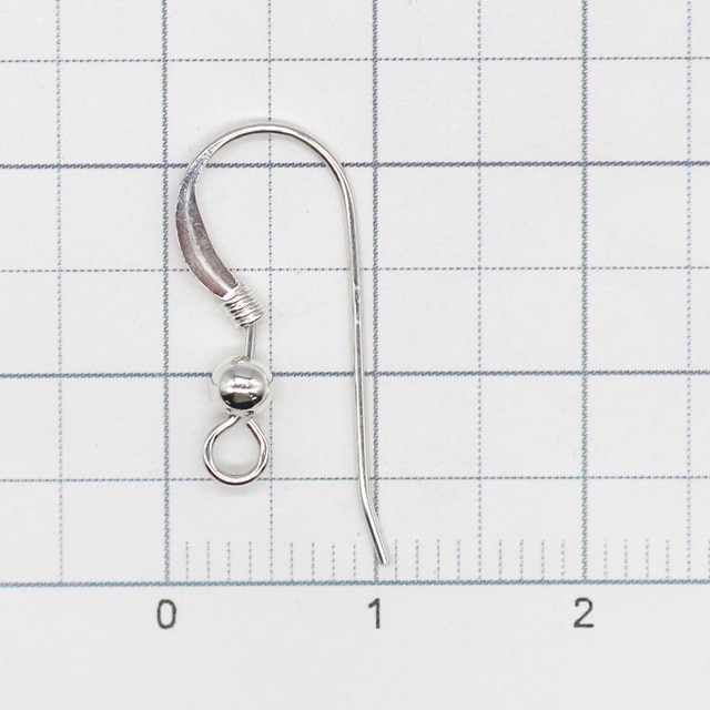 07743912D027 SV925製ピアスフック 19.0×14.5mm線径0.7mm 2ペア - 卸