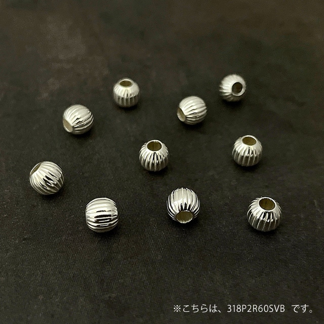 318P2R30SVB SV925製ビーズ 丸縞 3.0mm 穴径1.2mm 10ヶ - 卸シルバー