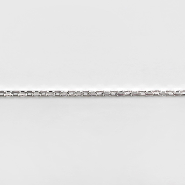 CL0404C10CM SV925製4面カットあずきチェーン 線径0.40mm太さ1.3mm長尺切売 10cm