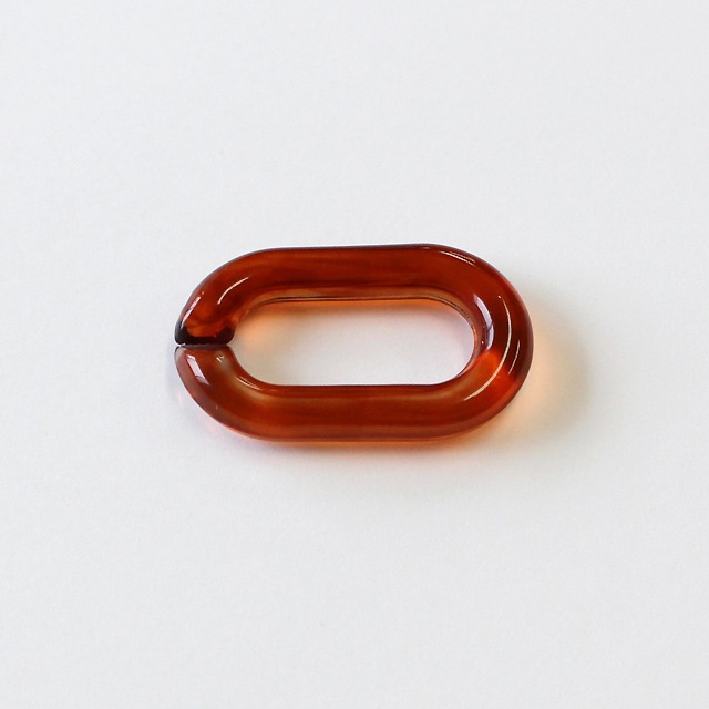 2930002RSP 樹脂製チェーンパーツ あずき べっ甲風 27.0×16.5mm