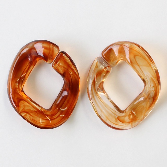 アクセサリー，鼈甲，べっこ 楽天市場】【10%OFFクーポン配布中】べっ甲柄チャーム4個セット