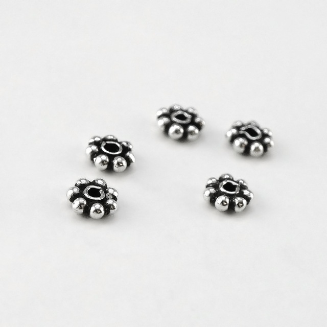 758HM684MMSVB SV925製ビーズ 直径4.0mm厚1.2mm穴径1.0mm 10ヶ - 卸