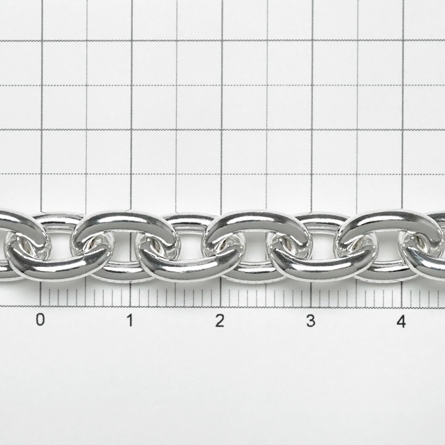 CL2501M SV925製あずきチェーン 線径2.50mm太さ9.0mm長尺1m 1巻 - 卸