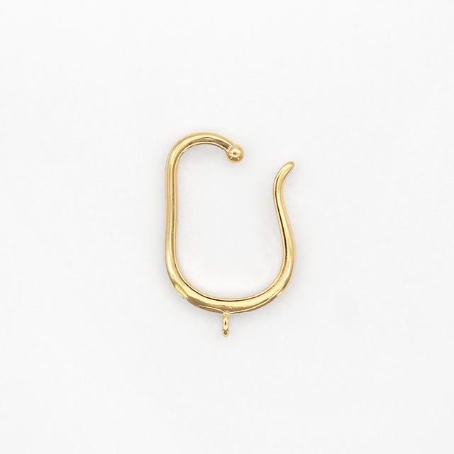 GPP-1318 真鍮製イヤーカフ カン付 ゴールド(ニッケルフリー) 22.0×2.0