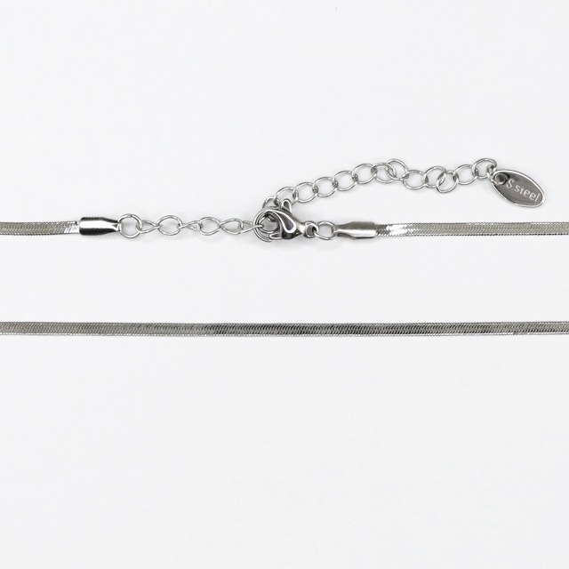 21C0031STNS ���ƥ�쥹���ͥå��쥹 ���͡����������� ����2.0mm,��35cm+6cm  1��