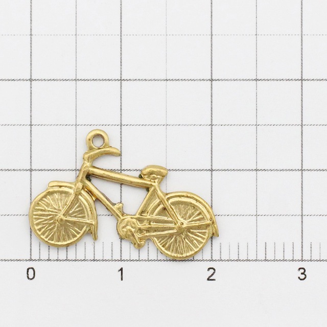 01R0080BRC 真鍮製チャーム 自転車 裏抜き 生地 14.0×21.0×1.3mm 2ヶ 01R0080BRC 真鍮製チャーム 自転車 裏抜き 生地 14.0×21.0×1.3mm 2ヶ
