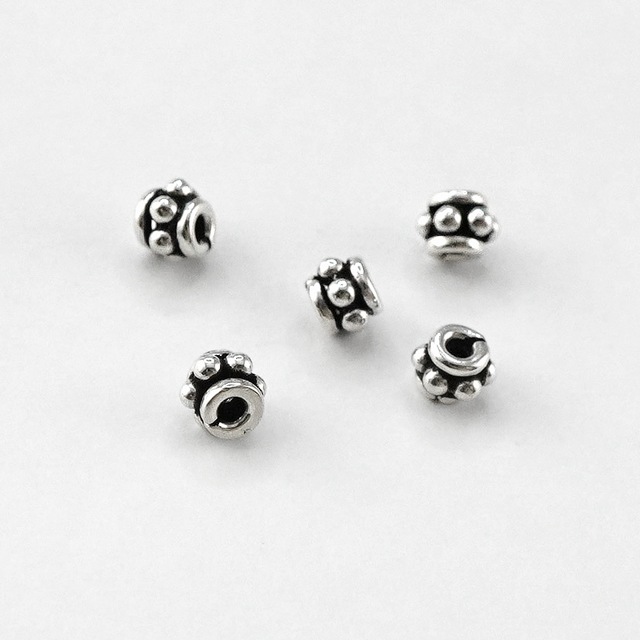 758HM903MMSVB SV925製ビーズ 3.5×2.8mm穴径1.0mm 10ヶ