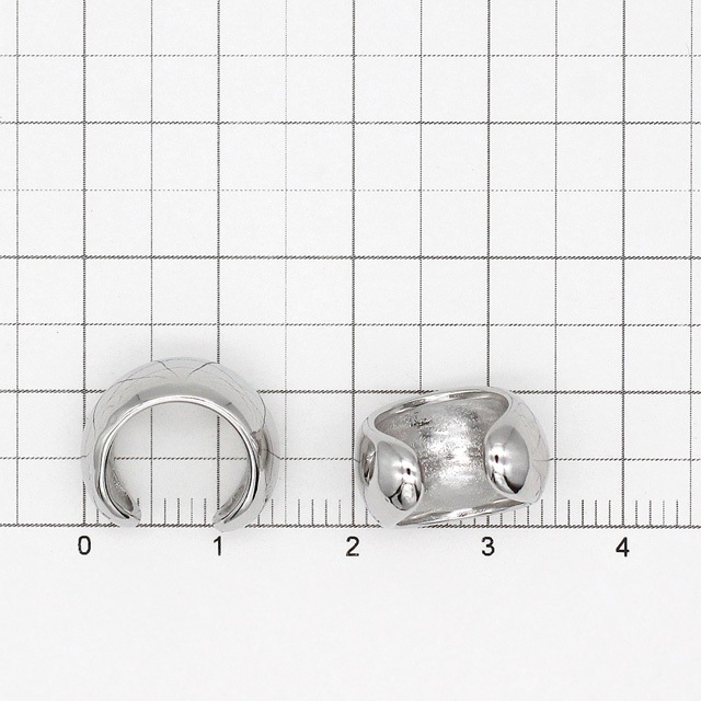 GPP-1317-2 真鍮製イヤーカフ ロジウムカラー(ニッケルフリー) 直径約