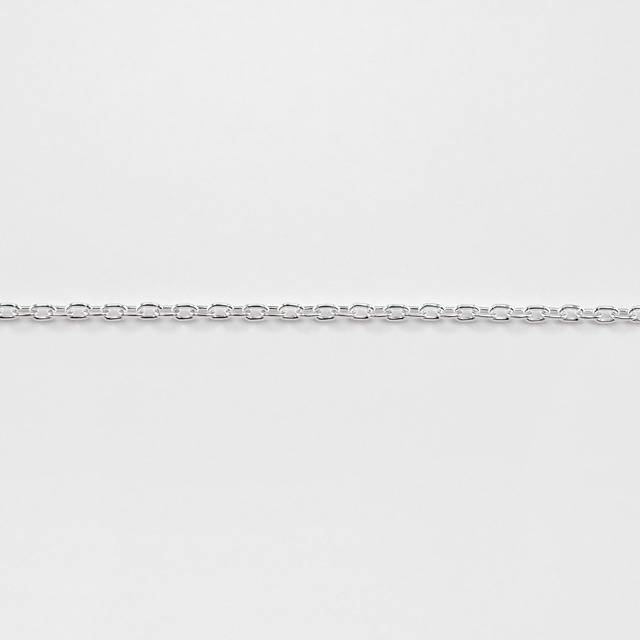 CL03510CM SV925製あずきチェーン 線径0.35mm太さ1.2mm長尺切売 10cm