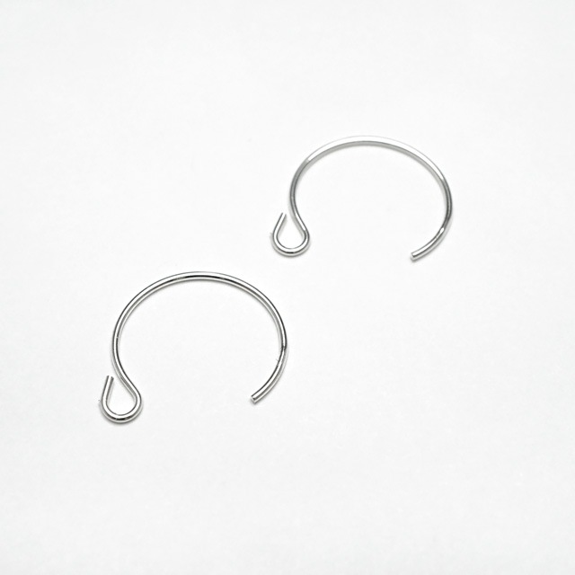 2個セット hatchet l work silver925 ピアス 02C0191SVE SV925製ピアスフック 14.5×13.0mm線径0.64mm 1ペア - 卸