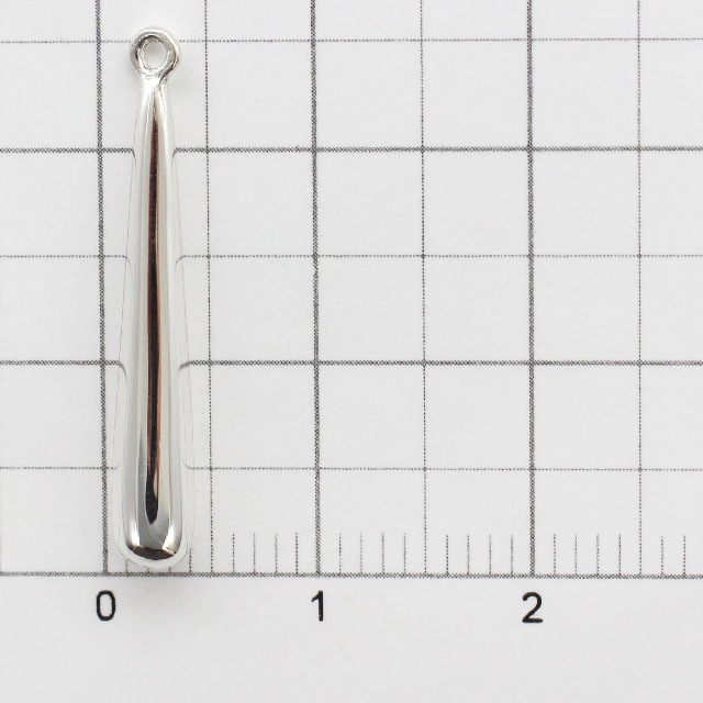 71F0711SVC SV925製チャーム ロングドロップ 25.0×3.5×3.5mm 1ヶ - 卸