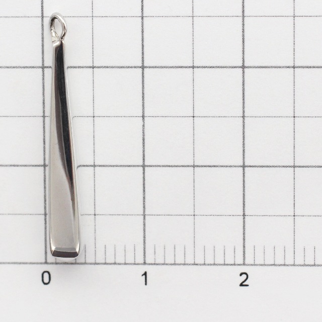 71F0712SVC SV925製チャーム ロングドロップ カット 25.0×3.5×3.5mm 1ヶ