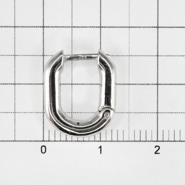 ピアス No.4338 0020389SVE SV925製ピアス 15.0×3.0×12.5mmポスト線径1.0mm 1