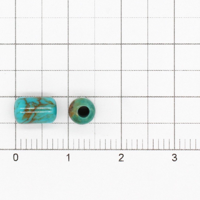 7500038NSB ターコイズビーズ チューブ 8×5mm穴径2.0mm1ヶ