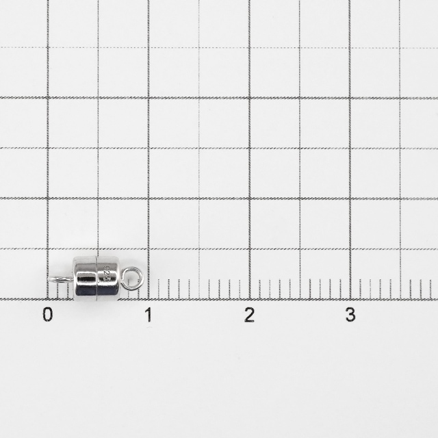 53F0008SVP SV925製マグネットクラスプ ロジウムカラー 4.5×9.5mm 1ヶ
