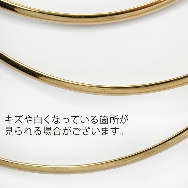 13A0019STN ステンレス製チョーカー U字 ゴールド 約14.0×13.0cm(内周