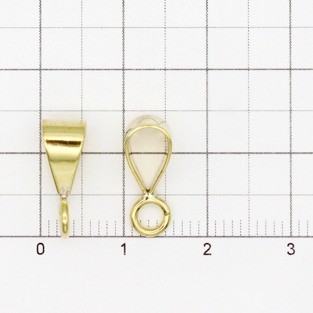 901F0007BRP 真鍮製バチカン 生地 14.0×5.5×5.5mm 6ヶ - 卸シルバー