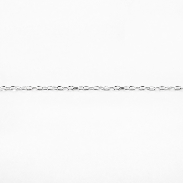 CL01810CM SV925製あずきチェーン 線径0.18mm太さ0.9mm長尺切売 10cm