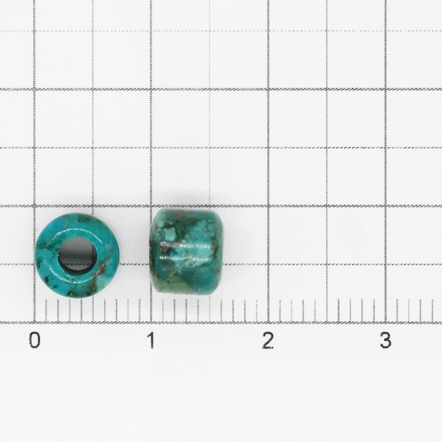 7500033NSB ターコイズビーズ ドラム 直径7.0mm厚6.0mm穴径3.0mm 1ヶ