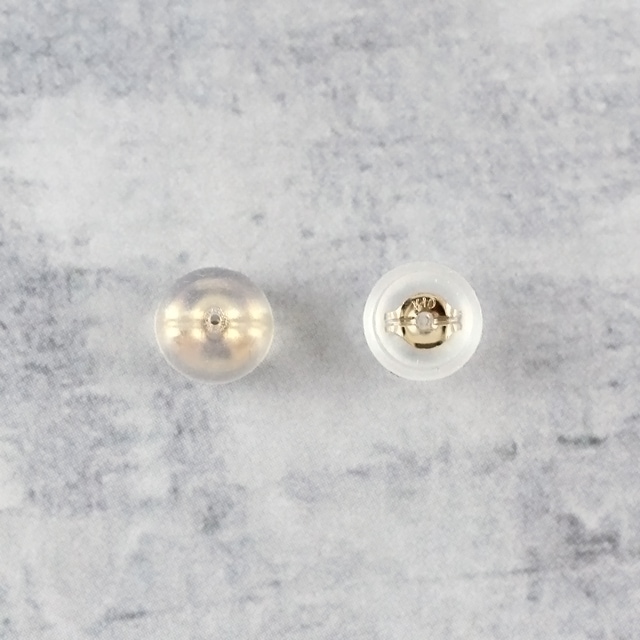 9910004K10EY K10・シリコン製ダブルロックキャッチ YG 直径5.0mm厚3.8