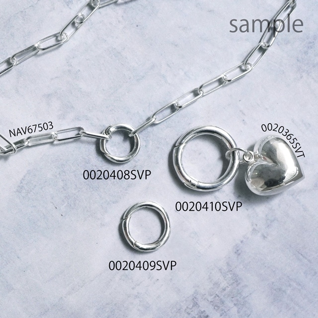 アクセサリー CBV 0020408SVP SV925製クラスプ リング 直径約12.0mm厚2.0mm 1ヶ - 卸