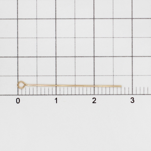 077316C100 14KGF製9ピン 長さ27.5mm線径0.4mm丸部分2.0mm 10本
